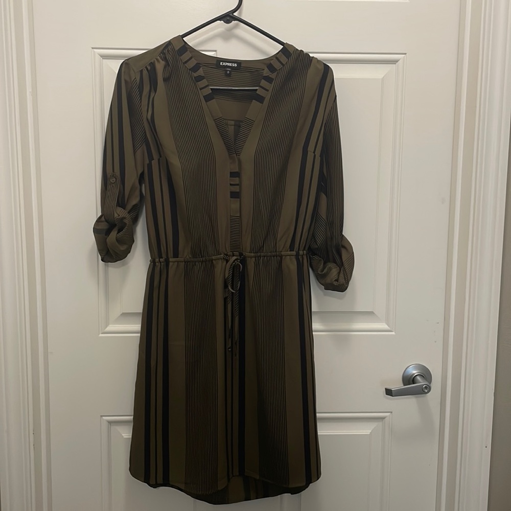 Green/Black Express Dress